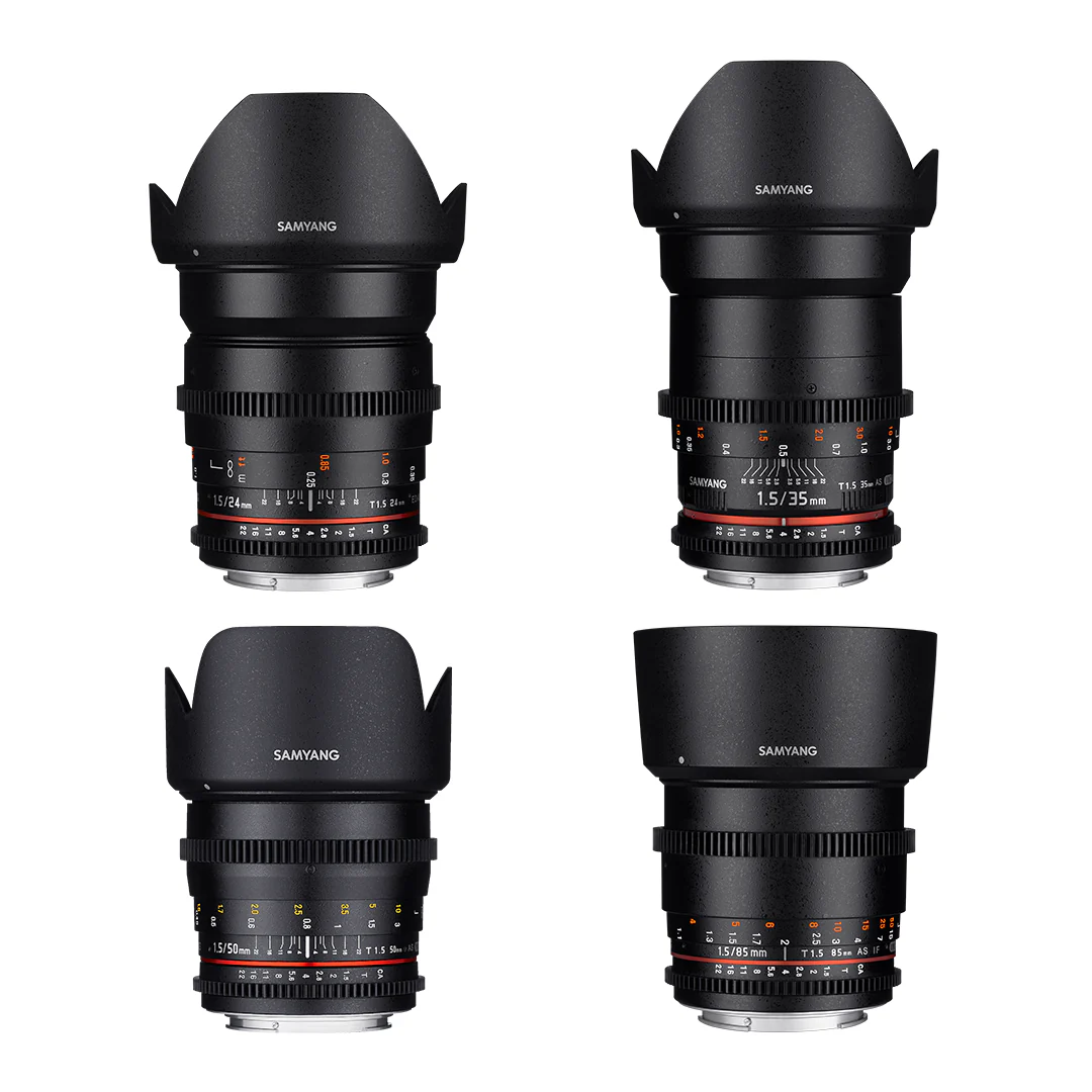 Samyang cine 4x lens set