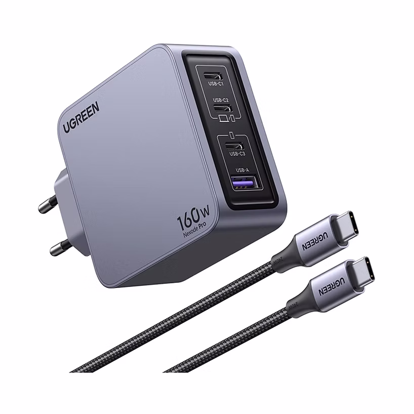 UGREEN Nexode Pro, 160W, 3x USB C, USB A