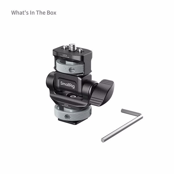 SmallRig Monitor Support for Horizontal & Vertical Shooting with Cold Shoe Mount